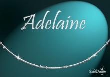 Adelaine - náramek stříbřený